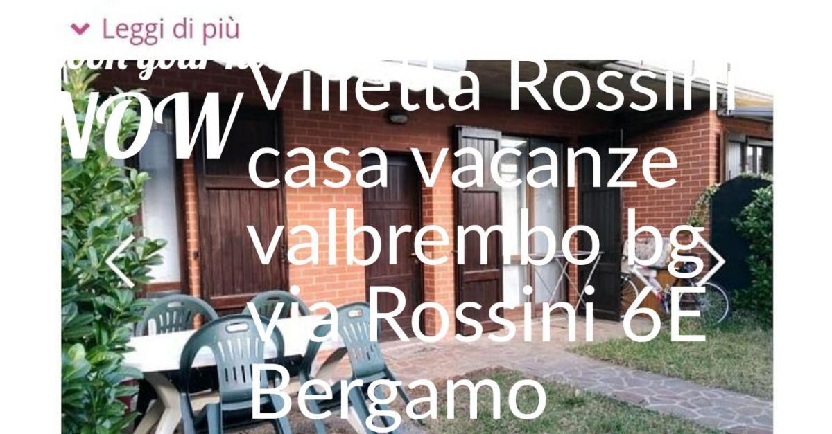 Villetta Rossini Valbrembo Esterno foto
